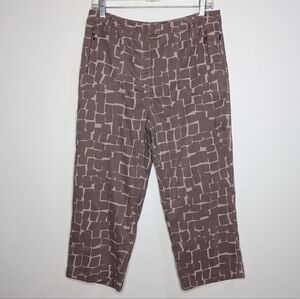 Jamie Sadock Muted Purple Geometric Capri Golf Pant 8